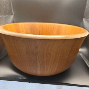 Jens Quistgaard Teak Wooden Wood SERVING BOWL Dansk Mid Century Modern